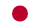 日本国旗，白色底配红色日章代表日本队